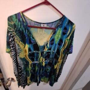 Worthington Stretch Multicolor Top